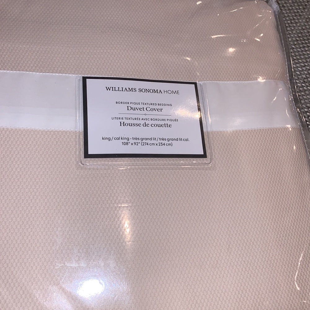 Williams Sonoma Home king/cal King Duvet cover